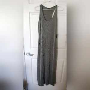 "Re-laxed but Not Least" Sage Green Ribbed Sleeveless Maxi Dress